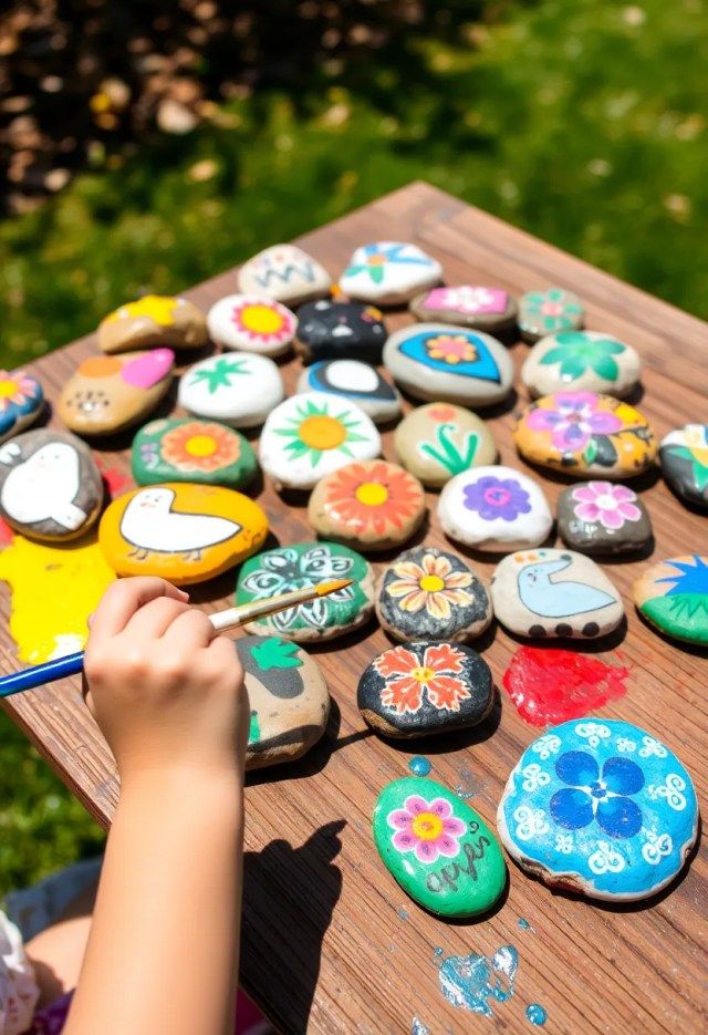Premium Stone Painting Activity For Kids Rent in Goa for Birthday, Wedding, Corporate Events